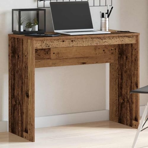ACAGALA Schreibtisch, Kleiner Computertisch Bürotisch 90x40x72 cm, PC Tisch, küchentisch, Mehrzwecktisch für Arbeitszimmer, Schlafzimmer, Altholz ACAGALA Schreibtisch, Kleiner Computertisch Bürotisch 90x40x72 cm, PC Tisch, küchentisch, Mehrzwecktisch für Arbeitszimmer, Schlafzimmer, Altholz von ACAGALA