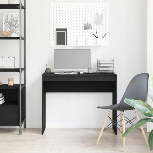 ACAGALA Schreibtisch, Kleiner Computertisch Bürotisch 90x40x72 cm, PC Tisch, küchentisch, Mehrzwecktisch für Arbeitszimmer, Schlafzimmer, Eichen-Optik Schwarz ACAGALA Schreibtisch, Kleiner Computertisch Bürotisch 90x40x72 cm, PC Tisch, küchentisch, Mehrzwecktisch für Arbeitszimmer, Schlafzimmer, Eichen-Optik Schwarz von ACAGALA