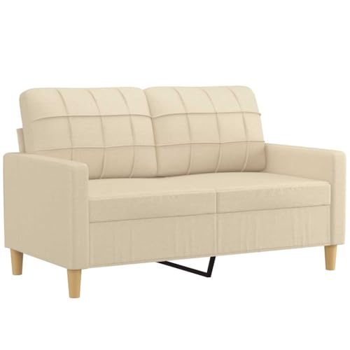 ACAGALA Sofa 2 Sitzer, Bequeme 2er-Sofa, Kleine Stoffcouch mit Armlehne, Mini Sofa Holzbeine + Metallrahmen, Modernes Couch Klein für Wohnzimmer Schlafzimmer Heimkino Gästezimmer | 120 cm | Creme ACAGALA Sofa 2 Sitzer, Bequeme 2er-Sofa, Kleine Stoffcouch mit Armlehne, Mini Sofa Holzbeine + Metallrahmen, Modernes Couch Klein für Wohnzimmer Schlafzimmer Heimkino Gästezimmer | 120 cm | Creme von ACAGALA