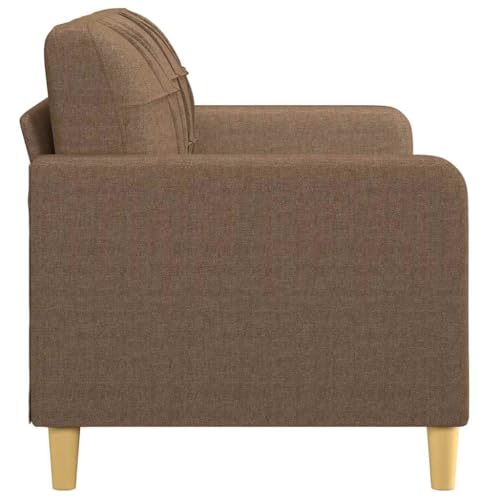ACAGALA Sofa 2 Sitzer, Bequeme 2er-Sofa, Kleine Stoffcouch mit Armlehne, Mini Sofa Holzbeine + Metallrahmen, Modernes Couch Klein für Wohnzimmer Schlafzimmer Heimkino Gästezimmer | 140 cm | Braun ACAGALA Sofa 2 Sitzer, Bequeme 2er-Sofa, Kleine Stoffcouch mit Armlehne, Mini Sofa Holzbeine + Metallrahmen, Modernes Couch Klein für Wohnzimmer Schlafzimmer Heimkino Gästezimmer | 140 cm | Braun von ACAGALA