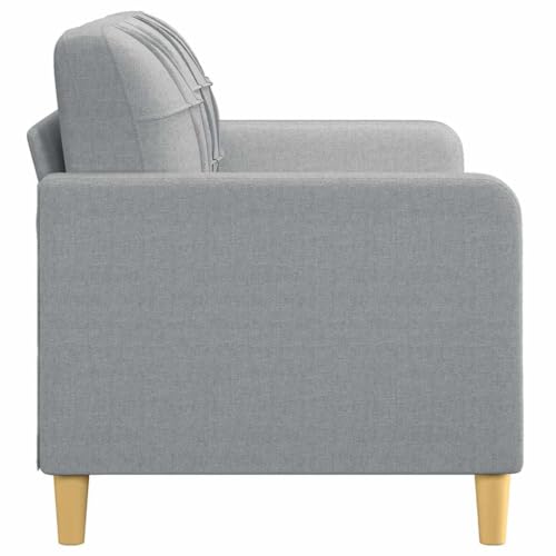 ACAGALA Sofa 2 Sitzer, Bequeme 2er-Sofa, Kleine Stoffcouch mit Armlehne, Mini Sofa Holzbeine + Metallrahmen, Modernes Couch Klein für Wohnzimmer Schlafzimmer Heimkino Gästezimmer | 140 cm | Hellgrau ACAGALA Sofa 2 Sitzer, Bequeme 2er-Sofa, Kleine Stoffcouch mit Armlehne, Mini Sofa Holzbeine + Metallrahmen, Modernes Couch Klein für Wohnzimmer Schlafzimmer Heimkino Gästezimmer | 140 cm | Hellgrau von ACAGALA