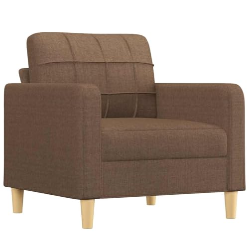 ACAGALA Sofasessel mit Armlehnen 60 cm Breite Fernsehsessel Relaxsessel für Wohnzimmer & Schlafzimmer | Moderner Stoffbezug | Braun von ACAGALA