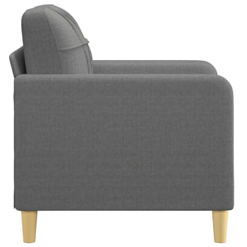 ACAGALA Sofasessel mit Armlehnen 60 cm Breite Fernsehsessel Relaxsessel für Wohnzimmer & Schlafzimmer | Moderner Stoffbezug | Dunkelgrau von ACAGALA