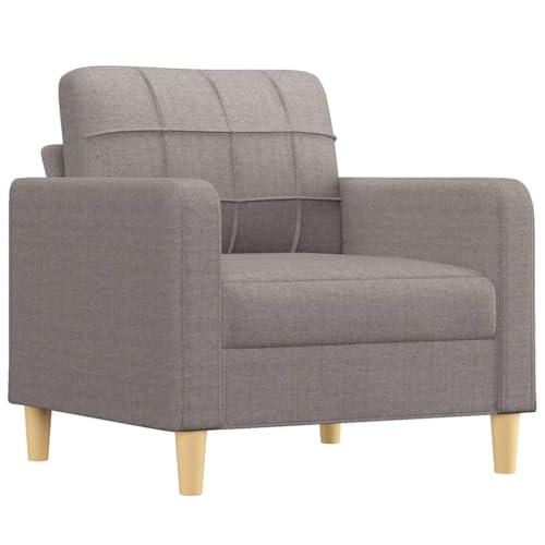ACAGALA Sofasessel mit Armlehnen 60 cm Breite Fernsehsessel Relaxsessel für Wohnzimmer & Schlafzimmer | Moderner Stoffbezug | Taupe von ACAGALA