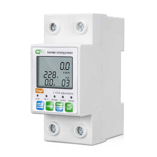 ACAGALA Tuya ZigBee Intelligenter automatischer Wiedereinschaltschutz, multifunktionaler Strom- und Spannungsmesser, LCD-Display, Schalter, Leistungsmesser, Schutzwerte, einstellbare Messung, ACAGALA Tuya ZigBee Intelligenter automatischer Wiedereinschaltschutz, multifunktionaler Strom- und Spannungsmesser, LCD-Display, Schalter, Leistungsmesser, Schutzwerte, einstellbare Messung, von ACAGALA