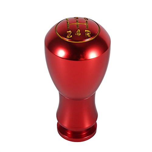 ACAGALA Universal 5 Speed ​​Car Auto Manual/Automatic Interior Gear Stick Shifter Hebelknopf (Rot) von ACAGALA