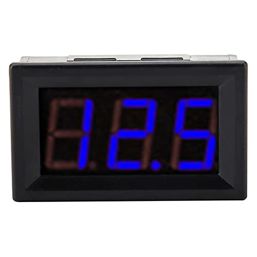Acagala 0,56 3 Draht Digital LED LED-Voltmeter-Spannungsmesser mit Reverse Protection DC0-100V (Schriftbeleuchtung Farbe Blau) von ACAGALA