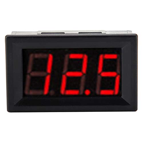 Acagala 0,56 3 Draht Digital LED LED-Voltmeter-Spannungsmesser mit Reverse Protection DC0-100V (Schriftbeleuchtung Farbe rot) von ACAGALA