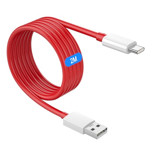 10A USB C Kabel Warp ChargeLadekabel Dash Ladekabel USB Typ C für OnePlus 13 12 12R 11 10 Nord CE 4 3 2 Lite,100W USB C Kabel 2M SUPER VOOC Ladekabel für Realme 13 12+ Pro GT 6T für OPPO Reno13FS 12F von ACAGET