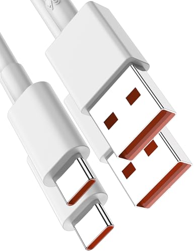 [2M 2Pack] USB C Schnellladekabel für Xiaomi 14T Pro,120W USB zu USB C Typ c Schnellladekabel für Xiaomi Pad 6S Pro 13T 12 11T Redmi Note 13 12 Schwarzer Hai 5 POCO F6 Pro, C Typ Ladekabel von ACANDYA