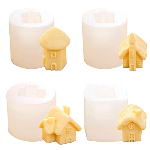 3D Mini Haus Silikonform, Hausform Kerzenform Silikonform Silikonform für Harzgießen Feenhaus DIY Haus Formen 3D Mini Haus Silikonform, Hausform Kerzenform Silikonform Silikonform für Harzgießen Feenhaus DIY Haus Formen von ACAREY