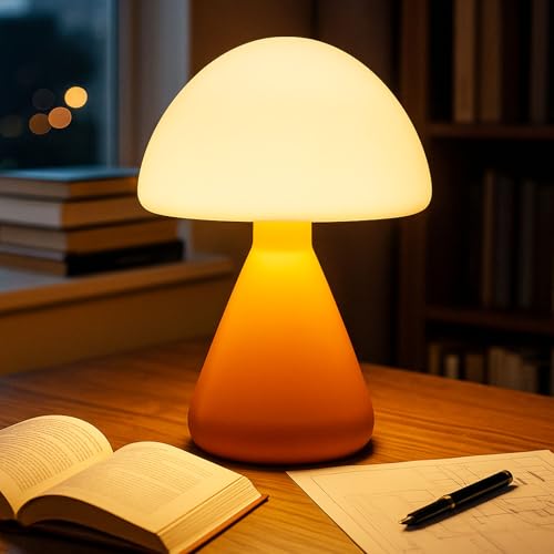 ACAREY Herbstdeko LED Tischlampe Pilz Nachtlicht Mit Touch Dimmbar Nachttischlampe mit 3 Farben USB Tischlampe Kabellos Herbst Tisch Led Lampen IP54 Wasserdicht Leselampe Für Schlafzimmer Outdoor (A) ACAREY Herbstdeko LED Tischlampe Pilz Nachtlicht Mit Touch Dimmbar Nachttischlampe mit 3 Farben USB Tischlampe Kabellos Herbst Tisch Led Lampen IP54 Wasserdicht Leselampe Für Schlafzimmer Outdoor (A) von ACAREY