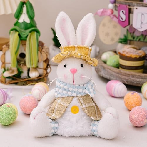 ACAREY Osterhase Deko Wichtel Mit LED Licht, Ostern Deko Wichtel Figuren, Osterdeko Beleuchteter Ostern Wichtel, Osterwichtel Ostern Hase Deko Für Frühlingsdeko, Tisch Deko, Oster Geschenke (B) von ACAREY
