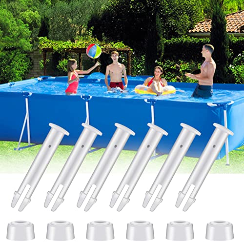 ACAREY Pool Ersatzteile Whirlpool Zubehör für Intex, Kunststoff Pool Gelenk Pins, Frame Pool Joint Pins | Gelenk Pins, Stift Splint Pin mit Kunststoffkappe für Intex Frame Pool (5.5cm) von ACAREY