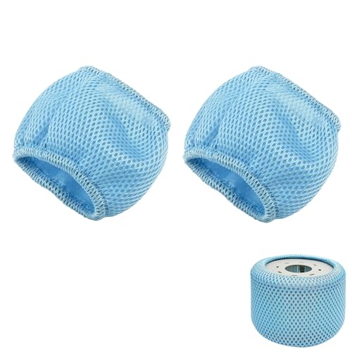 ACAREY Poolfilter Schutznetze Kompatibel mit Mspa Whirlpools Filter, Netzabdeckung Einschlussfilter, 90 Pleats Sieb Ersatzfilter, Pool Spa Zubehör (2 Stück) von ACAREY