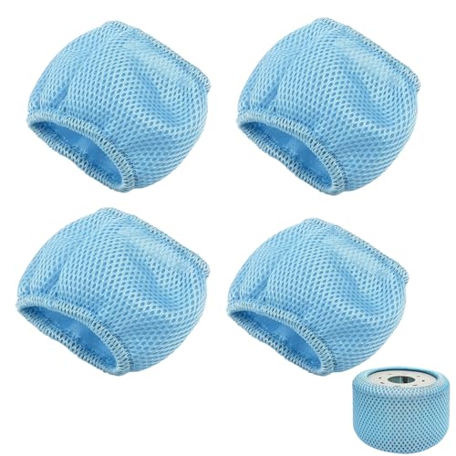 ACAREY Poolfilter Schutznetze Kompatibel mit Mspa Whirlpools Filter, Netzabdeckung Einschlussfilter, 90 Pleats Sieb Ersatzfilter, Pool Spa Zubehör (4 Stück) von ACAREY