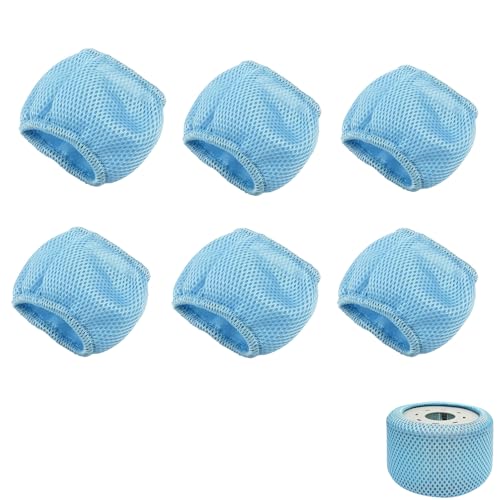 ACAREY Poolfilter Schutznetze Kompatibel mit Mspa Whirlpools Filter, Netzabdeckung Einschlussfilter, 90 Pleats Sieb Ersatzfilter, Pool Spa Zubehör (6 Stück) von ACAREY