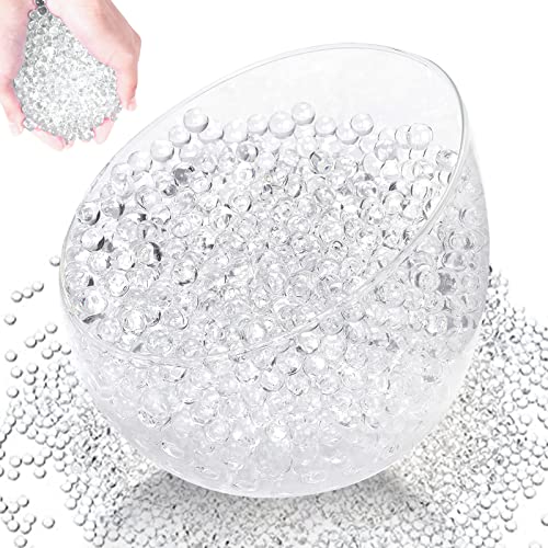 ACAREY Wasserperlen 120.000 Perlen Water Beads Wasserperlen Durchsichtig/Gelperlen Bunte, Wasserkugeln Wasserperlen für Pflanzen, Vase Füllstoff und Deko (120,000 Transparent) von ACAREY