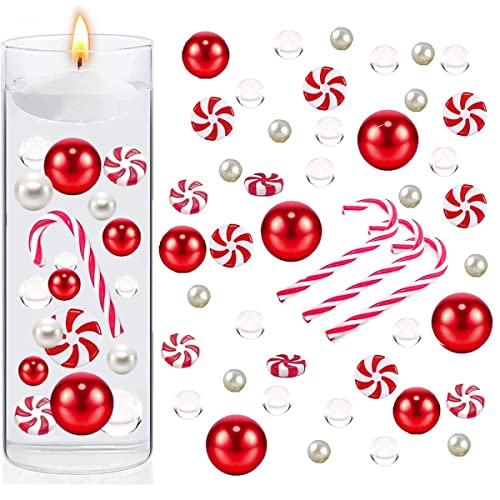 ACAREY Wasserperlen Durchsichtig Für Floating Candles 6054 Stücke Weihnachtsperle, Vasenfüller, Pflanzen , Schwebende Kerzen, Plastic Christmas Vase Filler von ACAREY
