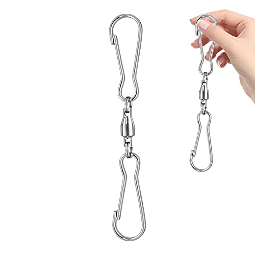 ACAREY Windspielhaken 5 Stück 360° Drehbar Edelstahl Outdoor Haken Für Windspiele Vogelfutterstation Blumentöpfe Garten Terrasse Balkon Montage (A) von ACAREY