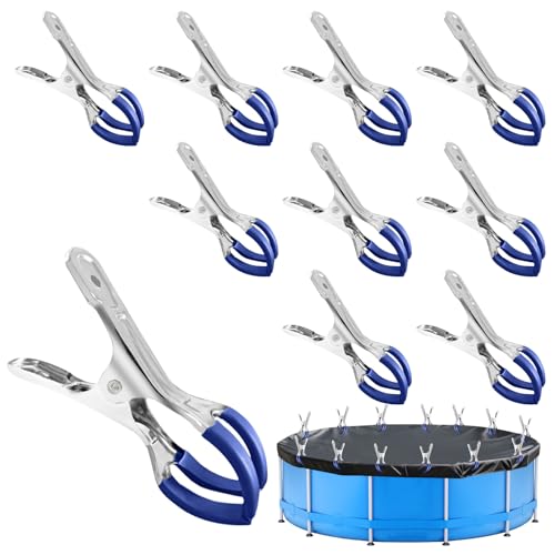 Metall Klammern Für Poolabdeckung, Planenclips Pool Klammern Für Abdeckplane, Poolabdeckungs Klemmzwingen Mit Starker Spannkraft, Federzwingen Poolklammern Für Poolplane Oberirdische Pools (Blaux10) Metall Klammern Für Poolabdeckung, Planenclips Pool Klammern Für Abdeckplane, Poolabdeckungs Klemmzwingen Mit Starker Spannkraft, Federzwingen Poolklammern Für Poolplane Oberirdische Pools (Blaux10) von ACAREY