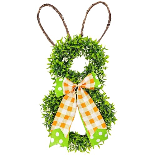 Osterkranz Tür Hase, Dekorativer Türkranz Außen mit Schleife und Blume, Hase Osterkranz Ostern Deko, Wandkranz Frühlingskranz für Osterdeko, Frühlingdeko, Tischdeko, Fensterdeko, Wanddeko (1 Stück) Osterkranz Tür Hase, Dekorativer Türkranz Außen mit Schleife und Blume, Hase Osterkranz Ostern Deko, Wandkranz Frühlingskranz für Osterdeko, Frühlingdeko, Tischdeko, Fensterdeko, Wanddeko (1 Stück) von ACAREY