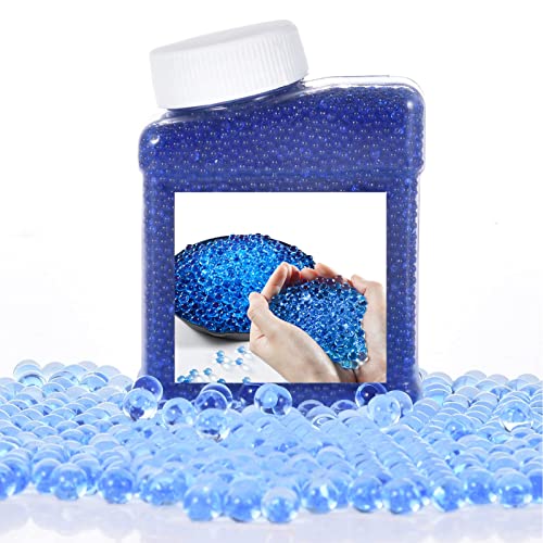 Wasserperlen 60.000 Perlen Water beads Wasserperlen Durchsichtig/Gelperlen Bunte, Wasserkugeln Wasserperlen für Pflanzen, Vase Füllstoff und Deko (50,000 Blau) von ACAREY