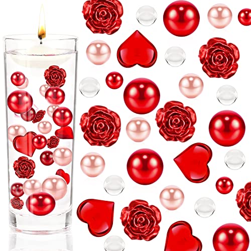 Wasserperlen Durchsichtig Hochzeitsdeko Tischdeko Hochzeit Wasserperlen Valentinstag Deko Water Beads Rosa Deko Für Vasenfüller Floating Candles, Wasserperlen Für Pflanzen, Dankeschön Geschenke von ACAREY