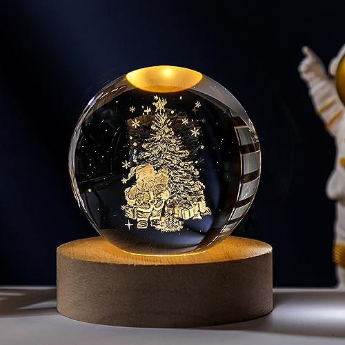 ACAREY Weihnachtsdeko Kristall Weihnachtskugeln Mit LED Kristallkugel Mit Holz Deko Figuren, Schneemann Beleuchtet Personalisiertes Geschenk Für Weihnachten Deko, Frauen, Kinder, Geburtstag ACAREY Weihnachtsdeko Kristall Weihnachtskugeln Mit LED Kristallkugel Mit Holz Deko Figuren, Schneemann Beleuchtet Personalisiertes Geschenk Für Weihnachten Deko, Frauen, Kinder, Geburtstag von ACAREY