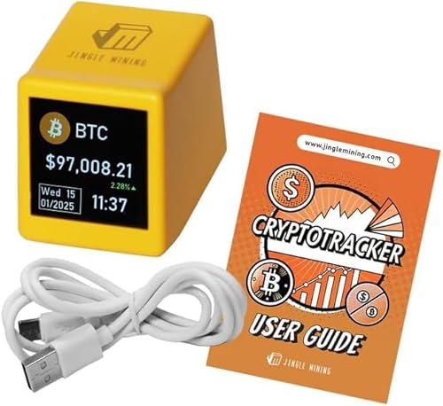 ACAUTO New Bitcoin Stock Ticker, Jingle Mining Multifunktionale Digitaluhr mit Wetter-, Temperatur- und Luftfeuchtigkeitsmonitor Ein einzigartiges Geschenk für Ehemann, Freund oder Freundin von ACAUTO