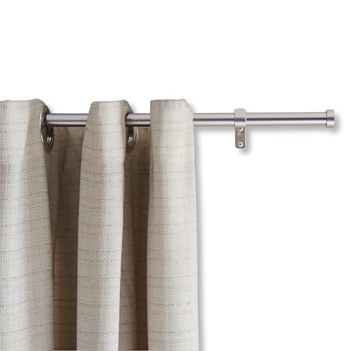 ACAZA Ausziehbare Gardinenstange - Verstellbare Vorhangstange - Stange von 240-340 cm - Silber von ACAZA