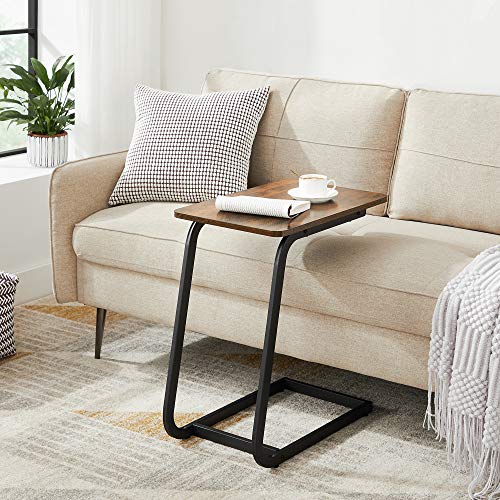 ACAZA Beistelltisch im Vintage-Look, ideal für Sofa oder Bett, 50 x 62 x 35 cm, Schwarz und Braun von ACAZA
