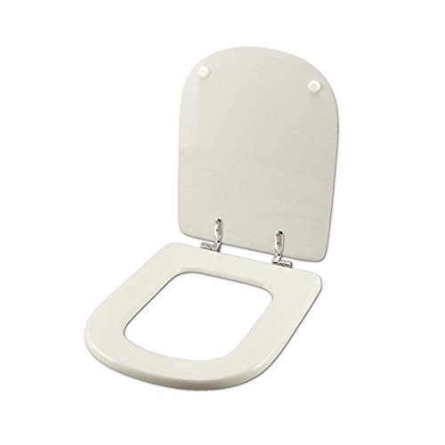ACB/COLBAM WC-Sitz aus Holz beschichtet mit Polyester für Ideal Standard CALLA WEISS I.S. Scharnier Chrom-Sitz - Achse Wc von ACB/COLBAM