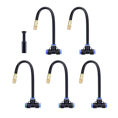ACBungji 5 Stück Wasserrohr Verbinder mit verstellbare Messing Sprühdüsen Nebeldüse Sprühnebel Terrasse Sprühdüsen Bewässerung Kühlung für Garten ACBungji 5 Stück Wasserrohr Verbinder mit verstellbare Messing Sprühdüsen Nebeldüse Sprühnebel Terrasse Sprühdüsen Bewässerung Kühlung für Garten von ACBungji