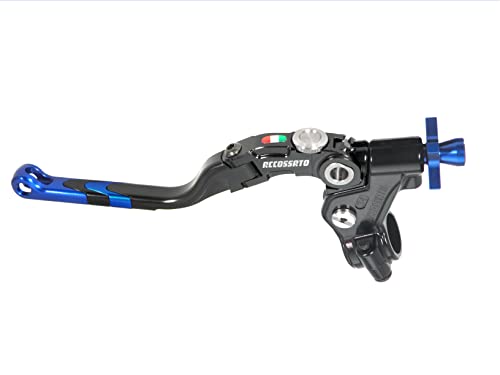 ACCOSSATO Kabelkupplungssteuerung mit farbigem Revolution-Hebel (Knauf + Einsatz + Regler), mit Mikro-Anschlussvorbereitung für Kawasaki Z 1000 SX von 2011 bis 2016 cc 1000 von ACCOSSATO