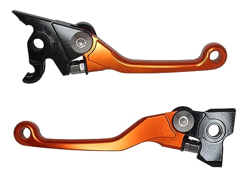 ACCOSSATO Paar Hebel Orange für KTM 400XC-W/EXC/EXC-R 2009 bis 2010 (CC 400) von ACCOSSATO