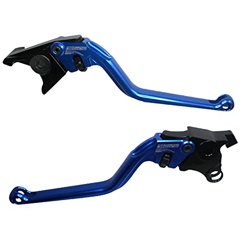 ACCOSSATO Paar blaue Hebel für Suzuki Bandit S von 2015 bis 2015 (CC 650) von ACCOSSATO