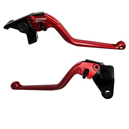 ACCOSSATO Paar rote Hebel für Kawasaki Ninja 400 R von 2011 bis 2011 (CC 400) von ACCOSSATO