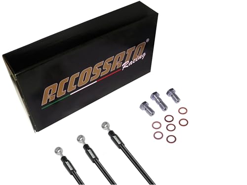 Accossato Kompletter Satz Kupplungsschläuche schwarz Motorrad Suzuki - TL1000R W-K2 (1998-2002), Layout C, Anzahl der Schläuche: 1 von ACCOSSATO