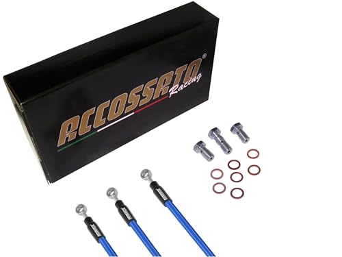Accossato Komplettes Set blaue Kupplungsschläuche für Motorrad Yamaha - FJR1300A ABS (2008-2014), Layout C, Anzahl der Schläuche: 1 von ACCOSSATO
