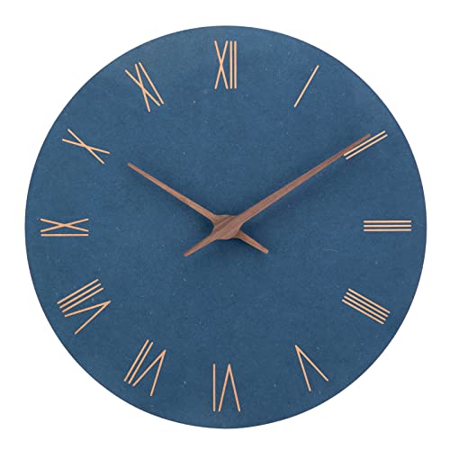 ACCSHINE MDF Holz Wanduhr Ohne TickgeräUsche Lautlos Modern 30cm Quarz Groß Batterie Betriebene Wanduhr Einfach zu Lesen für Zimmer Zuhause KüChe Schlafzimmer BüRo Schule (Blau+Römische Ziffern) ACCSHINE MDF Holz Wanduhr Ohne TickgeräUsche Lautlos Modern 30cm Quarz Groß Batterie Betriebene Wanduhr Einfach zu Lesen für Zimmer Zuhause KüChe Schlafzimmer BüRo Schule (Blau+Römische Ziffern) von ACCSHINE