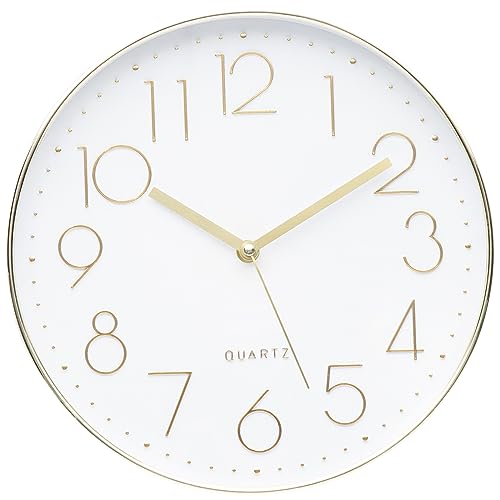ACCSHINE Wanduhr Ohne TickgeräUsche Lautlos 30cm Quarz Batterie Betriebene Groß Wanduhr Einfach zu Lesen für Zimmer Zuhause KüChe Schlafzimmer Büro Schule von ACCSHINE