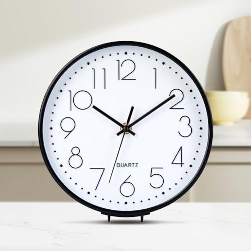 ACCSHINE Wanduhr Ohne Tickgeräusche Lautlos Tischuhr Modern 20cm Quarz Groß Batterie Wanduhr Einfach zu Lesen für Zimmer Zuhause KüChe Schlafzimmer Büro Schule ACCSHINE Wanduhr Ohne Tickgeräusche Lautlos Tischuhr Modern 20cm Quarz Groß Batterie Wanduhr Einfach zu Lesen für Zimmer Zuhause KüChe Schlafzimmer Büro Schule von ACCSHINE