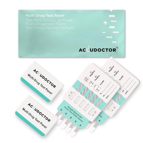 2 Accudoctor Multi Drogentest 10 Drogen im Urin THC Cannabis Marihuana Kokain MET MDMA Amphetamin one Schnelltest Urintest teststreifen step multidrogentest Drogenschnelltest drug testing kit THCtest von ACCUDOCTOR Check test