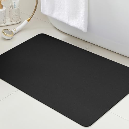Ultradünner, rutschfester Badteppich, passt unter die Tür, ultra saugfähige Badematte, schnell trocknend und maschinenwaschbar, Badezimmerteppich, Gummi-Rückseite, Teppichmatten für Badezimmer von ACCUMTEK