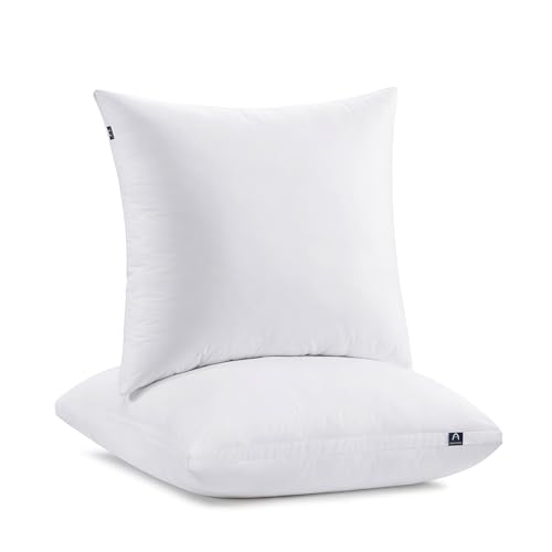 ACCURATEX Hybrid Memory Foam Kopfkissen 80x80 cm 2er Set, Kissen mit abnehmbarem Bezug, höhenverstellbares Bettkissen mit Mikrofaser Füllung, ergonomisches Nackenkissen für Seitenschläfer, waschbar von ACCURATEX