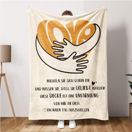 ACCZ Eine Dicke Umarmung Mutmacher Geschenk, Gute Besserung Decke Geschenke, Kuscheldecke für Tocher Freundin Familie, Geburtstagsgeschenk Genesungsgeschenke für Tocher Freundin Familie 29484 ACCZ Eine Dicke Umarmung Mutmacher Geschenk, Gute Besserung Decke Geschenke, Kuscheldecke für Tocher Freundin Familie, Geburtstagsgeschenk Genesungsgeschenke für Tocher Freundin Familie 29484 von ACCZ