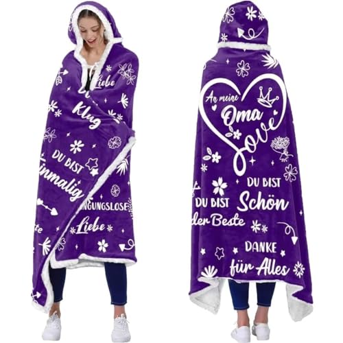 ACCZ Gifts for Grandma, Portable Blanket with Sleeves Gifts for Grandma, Best Grandma Gifts, Cuddly Blanket with Sleeves, Birthday Gifts for Grandma von ACCZ