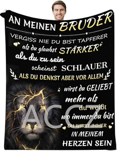 ACCZ Kuscheldecke Flauschige Geschenk für Bruder,An Meinen Bruder Geschenk Geburtstag, Super Weiche Decke Flanell Mikrofaser Quilts Weihnachten Geburtstagsgeschenk Bruder Geschenk von ACCZ