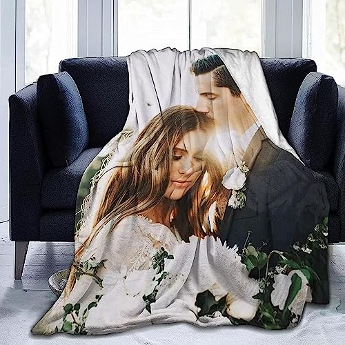 ACCZ Personalisierte Decke 150 * 220CM Fotodecke mit Eigenem Foto und Text,Personalisierte Geschenke Für Geburtstage, Jubiläen Geschenk Für Vater, Mutter, Kinder, Hunde, Freunde Oder Liebhaber von ACCZ